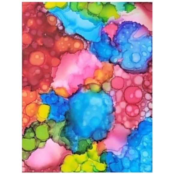 Hand Crafted Abstract Design 11x14 Inches Canvas Painting - Picture 2 of 4